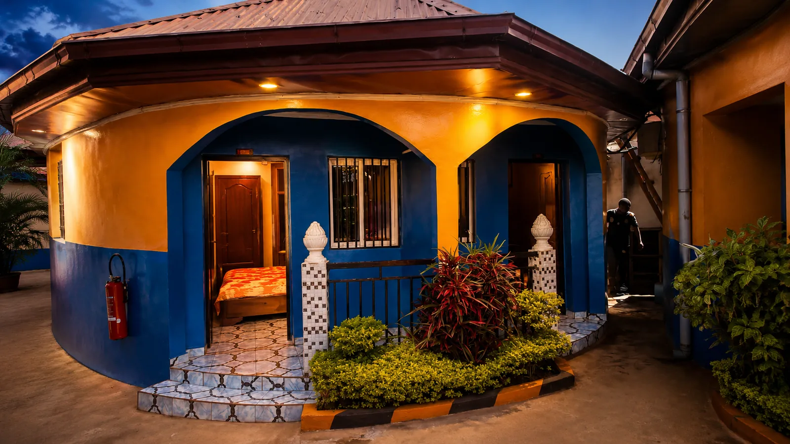 Sun City Hotel Bafoussam at dusk